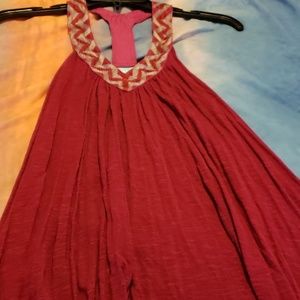 Burgundy Razorback tank top